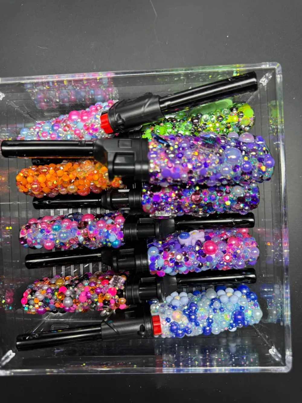 Blinged long reach lighter